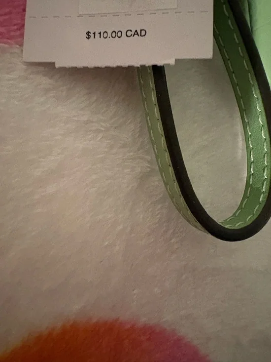 Coach Green Patent Leather Wristlet Clutch - Picture 2 of 5